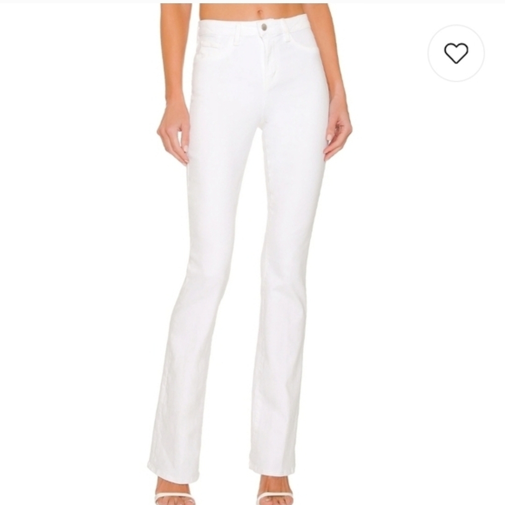 L'Agence SELMA baby BOOT CUT WHITE SZ 29 HI RISE